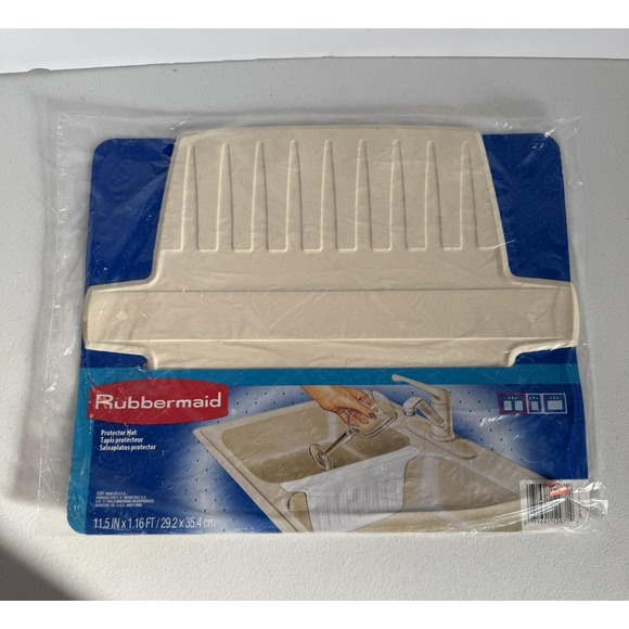 Sealed Rubbermaid Twin Sink Divider Mat #1297 11.5" Protector USA Made - Picture 1 of 3